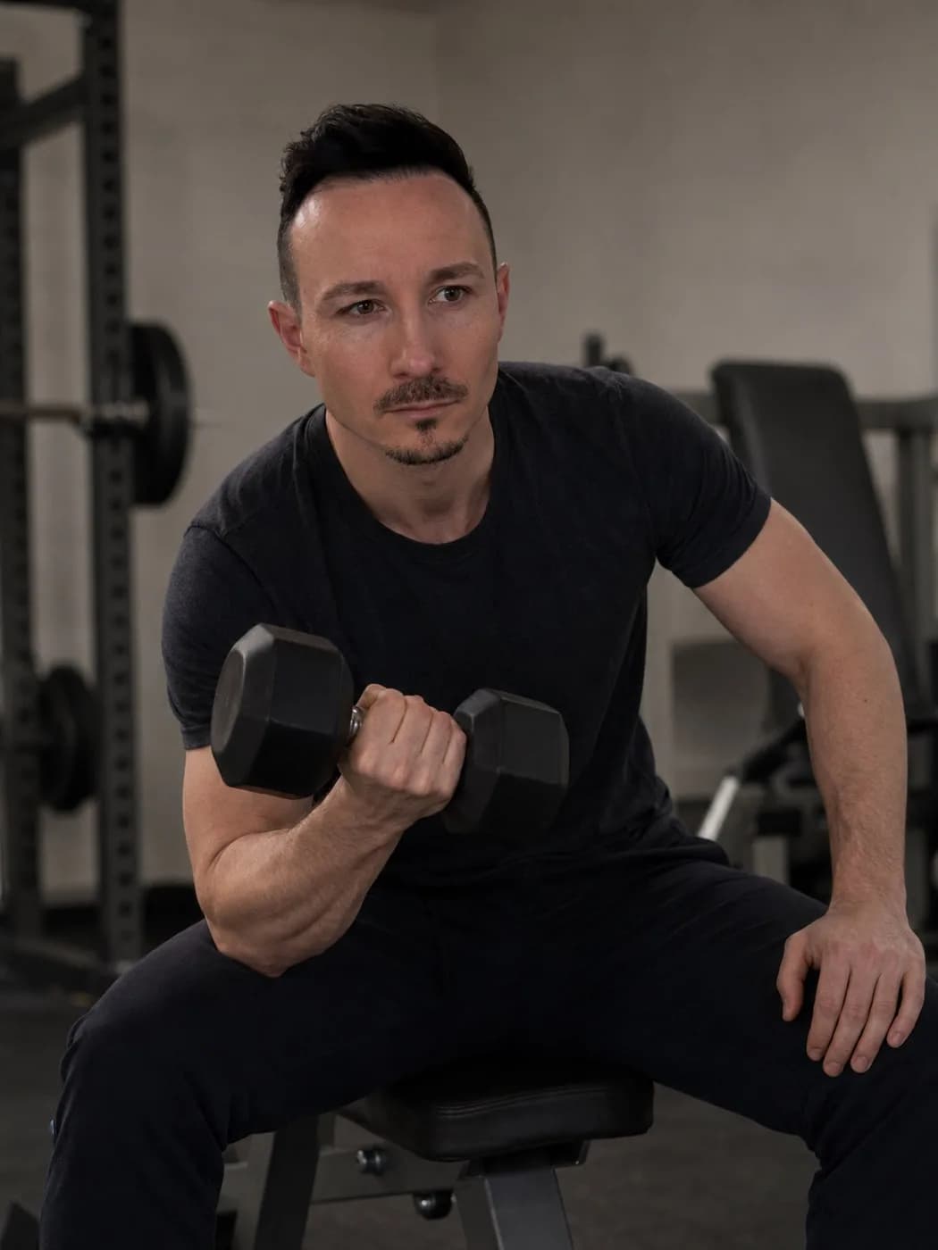 Manuel Dandler beim Training im Gym