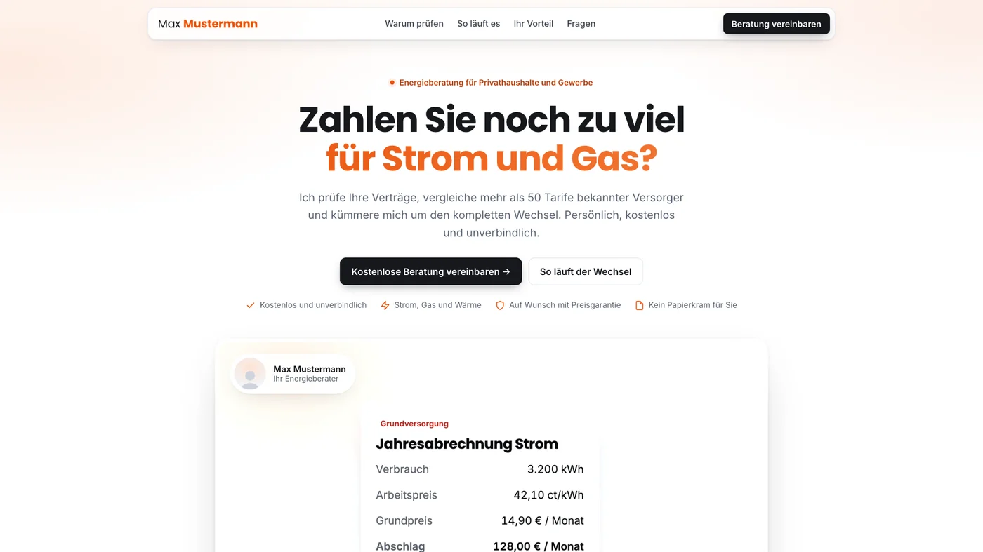 Eigene Seite eines Partners in der Macher Werkstatt