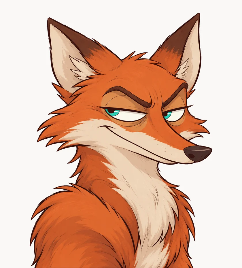 Der Fuchs als Cartoonfigur